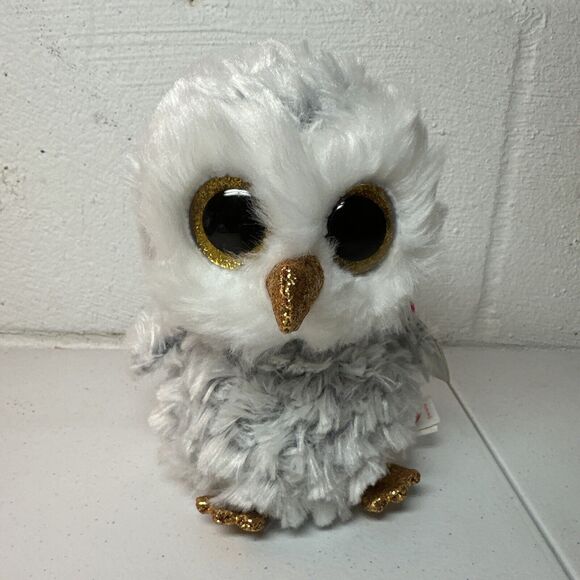 Ty Beanie Boos Owlette Gray Owl Plush 6" P1 - Picture 1 of 9
